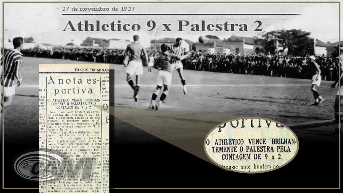 192721 Palestra Itália-MG 2 x 9 Atlético - Clube Atletico Mineiro
