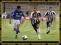 Tardelli em jogada com o lateral-direito Rômulo, da equipe do Rio Branco. O atacante do Galo fez o gol na vitória por 1 a 0 - 18/04/2009.